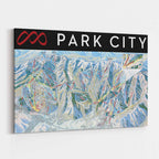 Park City Ski Resort Trail Map Poster – Mtns Co