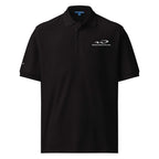 Whistler Blackomb Polo Golf Shirt from Mtns Co, official licensed ski resort apparel with Trail Map Logo.