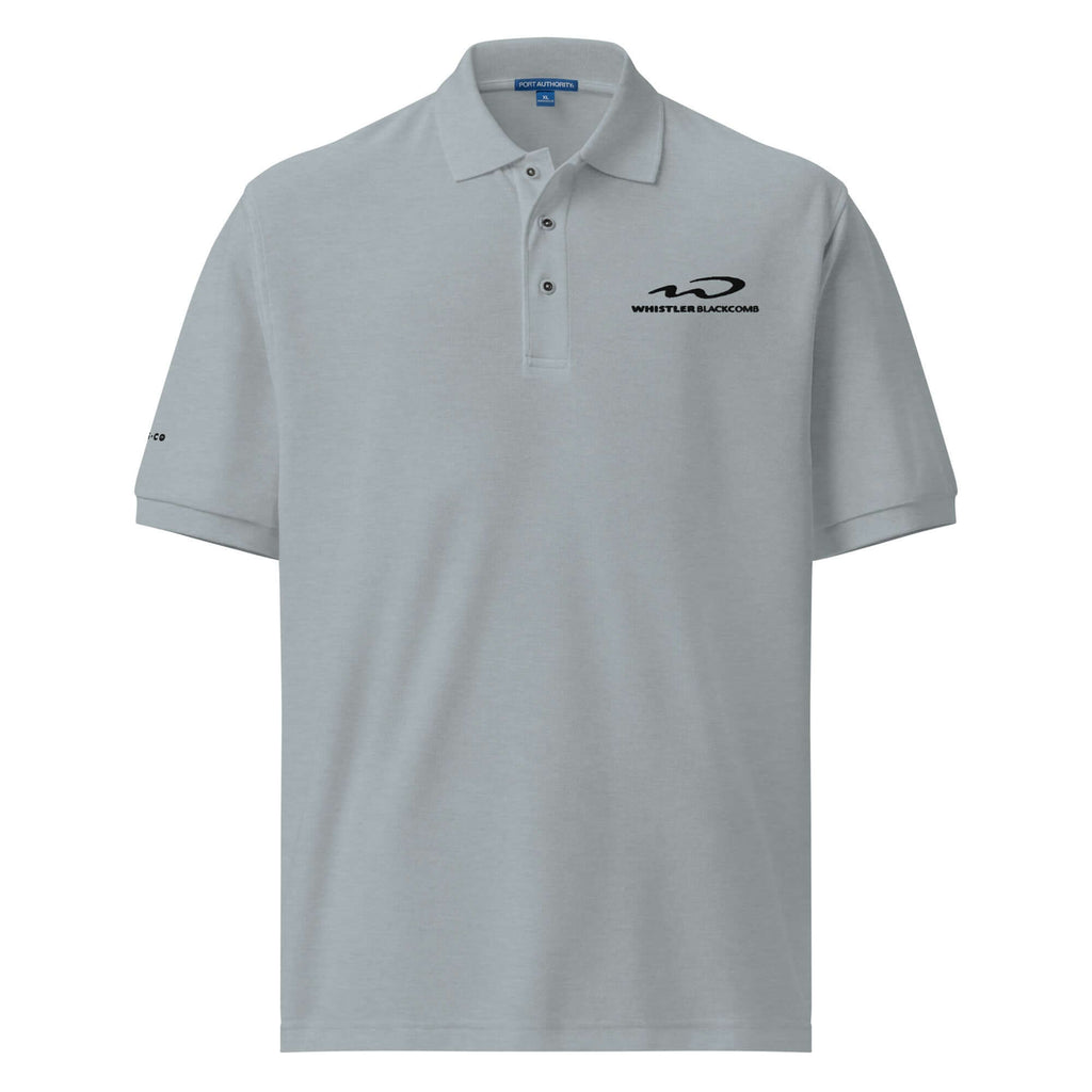 Whistler Blackomb Polo Golf Shirt by Mtns Co, official licensed ski resort apparel featuring a comfortable relaxed fit.