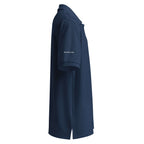 Whistler Blackomb Polo Golf Shirt in navy, featuring Mtns Co embroidery, perfect for official licensed ski resort apparel.