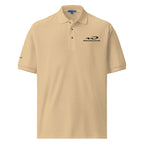 Whistler Blackomb Polo Golf Shirt by Mtns Co, official licensed ski resort apparel with Trail Map Logo.