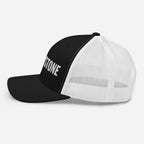 Keystone Trucker Hat by Mtns Co featuring breathable mesh back, structured design, and official licensed ski resort apparel.