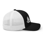 Kirkwood Trucker Hat from Mtns Co with structured design and breathable mesh back, official licensed ski resort apparel.