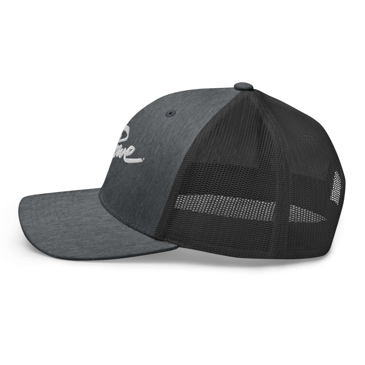 Stowe Trucker Hat by Mtns Co, Official licensed ski resort apparel with breathable mesh design for sunny adventures.