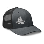 Kirkwood Trucker Hat by Mtns Co, official licensed ski resort apparel with Trail Map Logo, perfect for outdoor adventures.