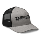 Keystone Trucker Hat by Mtns Co, official licensed ski resort apparel with trail map logo for summer adventures.