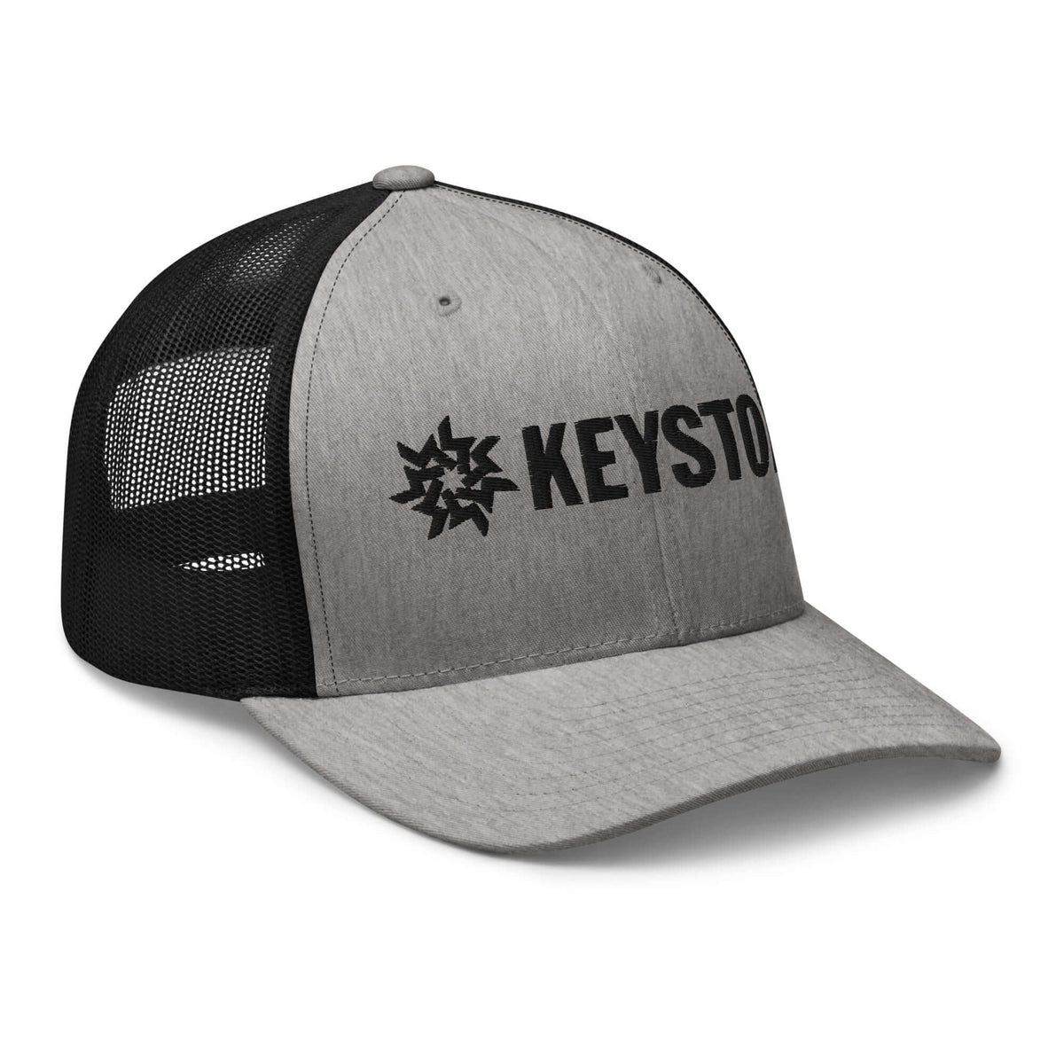 Keystone Trucker Hat by Mtns Co, official licensed ski resort apparel with trail map logo for summer adventures.