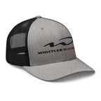 Whistler Blackcomb Trucker Hat by Mtns Co, official licensed ski resort apparel with Trail Map Logo.