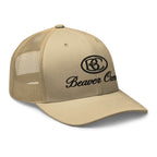 Beaver Creek Trucker Hat by Mtns Co, official licensed ski resort apparel, structured design and breathable mesh back.