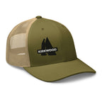 Kirkwood Trucker Hat by Mtns Co, official licensed ski resort apparel featuring breathable mesh back and adjustable fit.