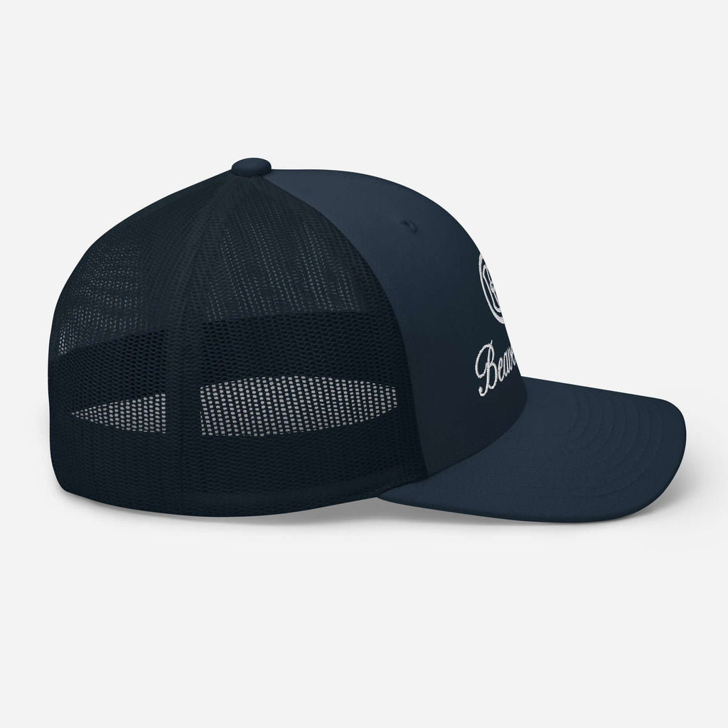 Beaver Creek Trucker Hat by Mtns Co, official licensed ski resort apparel with breathable mesh and adjustable fit.