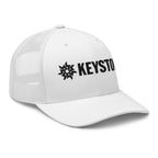 Keystone Trucker Hat by Mtns Co, official licensed ski resort apparel with Trail Map Logo, perfect for sunny outdoor adventures.