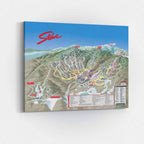 Stowe Ski Resort | Trail Map Poster showcasing the official 2024 ski trail map by Mtns Co.