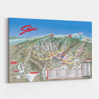 Stowe Ski Resort | Trail Map Poster showcasing the official 2024 ski trail map by Mtns Co.