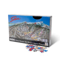 Stowe Ski Resort Jigsaw Puzzle – 500 Pieces by Mtns Co, featuring an official trail map for fun puzzle challenges.
