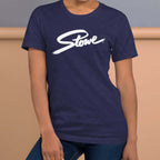 Stowe T-Shirt featuring the official logo from Mtns Co, designed for comfort and style. Perfect for ski resort lovers.