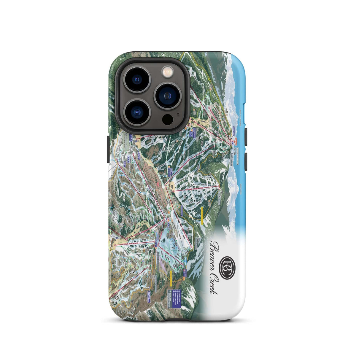 Beaver Creek Trail Map Rugged iPhone Case – Mtns Co