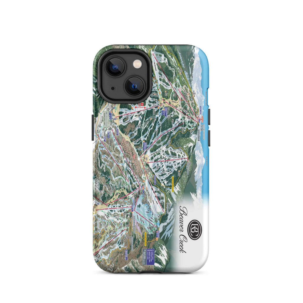 Beaver Creek Trail Map Rugged iPhone Case – Mtns Co