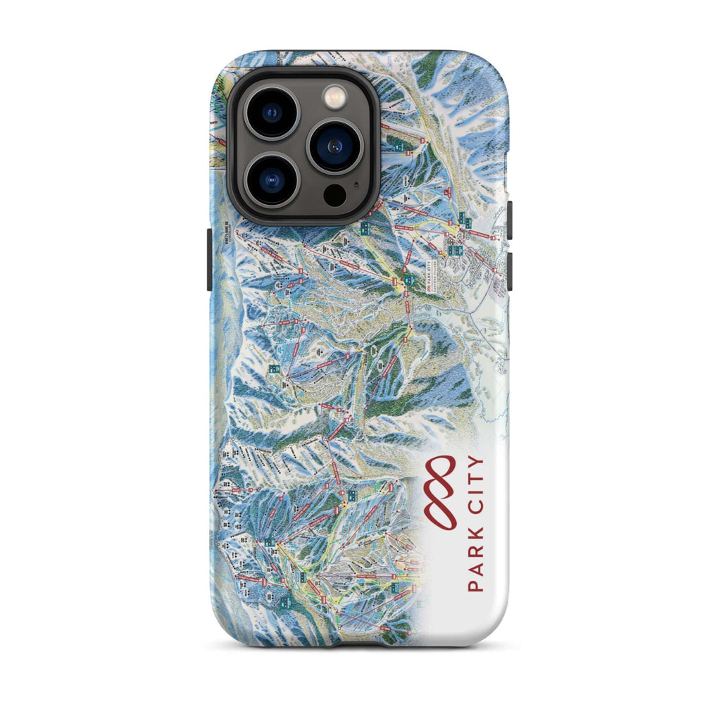 Park City Trail Map Rugged iPhone Case – Mtns Co