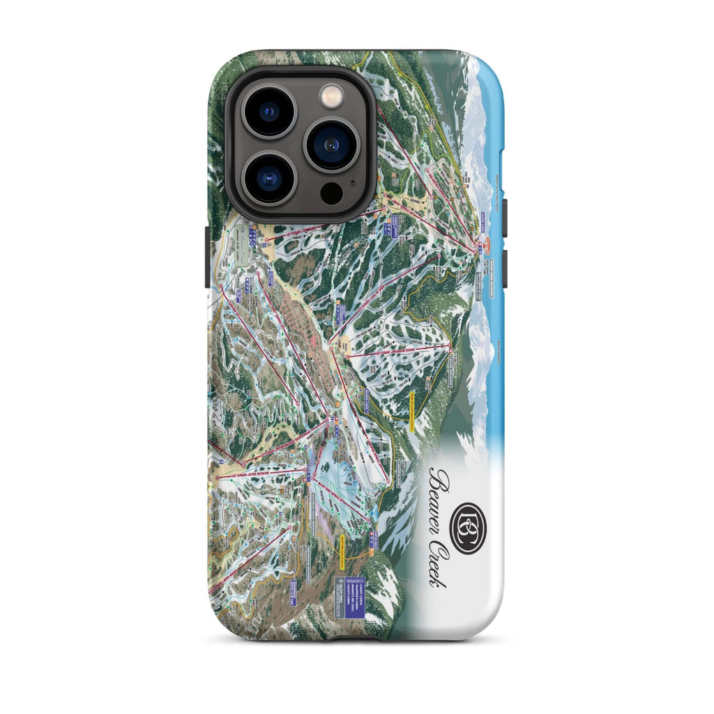Beaver Creek Trail Map Rugged iPhone Case – Mtns Co
