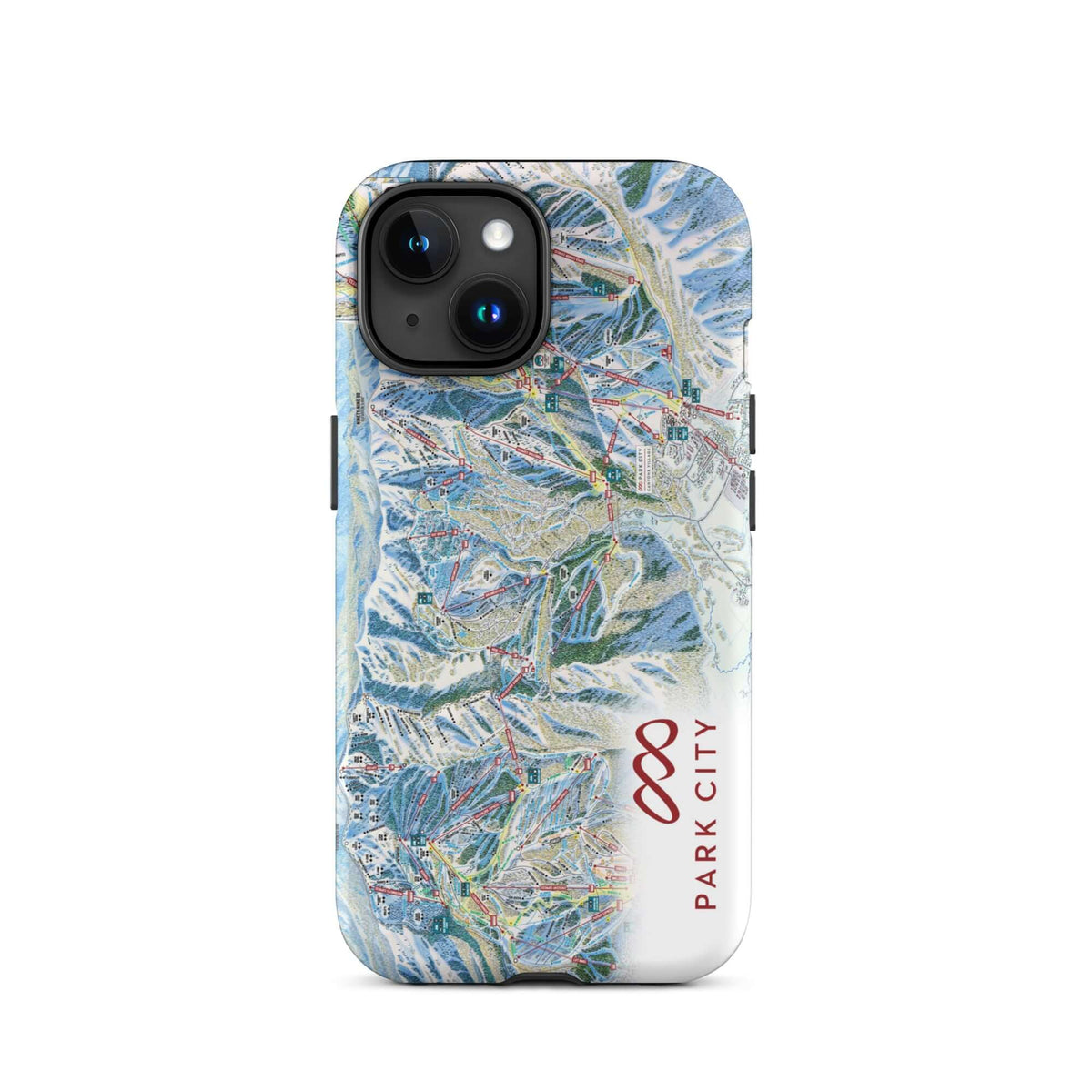 Park City Trail Map Rugged iPhone Case – Mtns Co