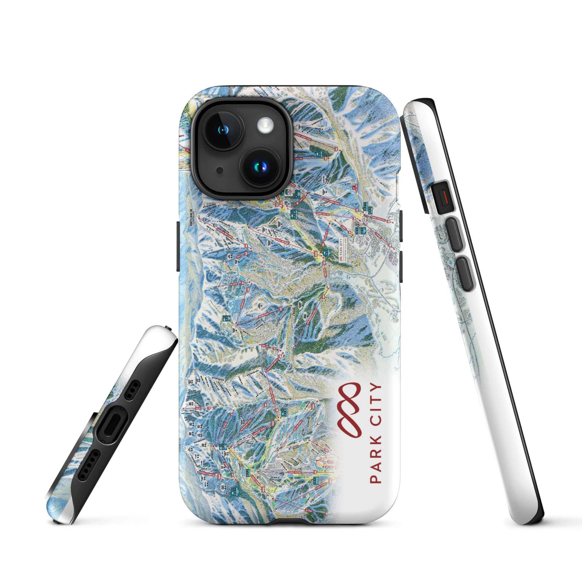 Park City Trail Map Rugged iPhone Case – Mtns Co