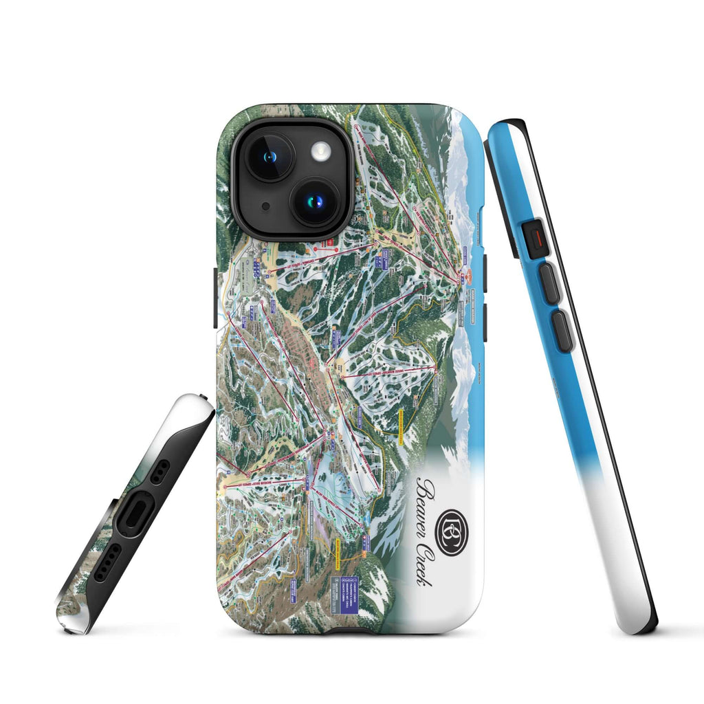 Beaver Creek Trail Map Rugged iPhone Case – Mtns Co