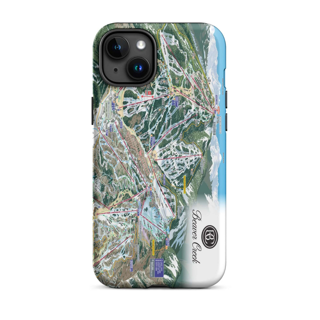 Beaver Creek Trail Map Rugged iPhone Case – Mtns Co