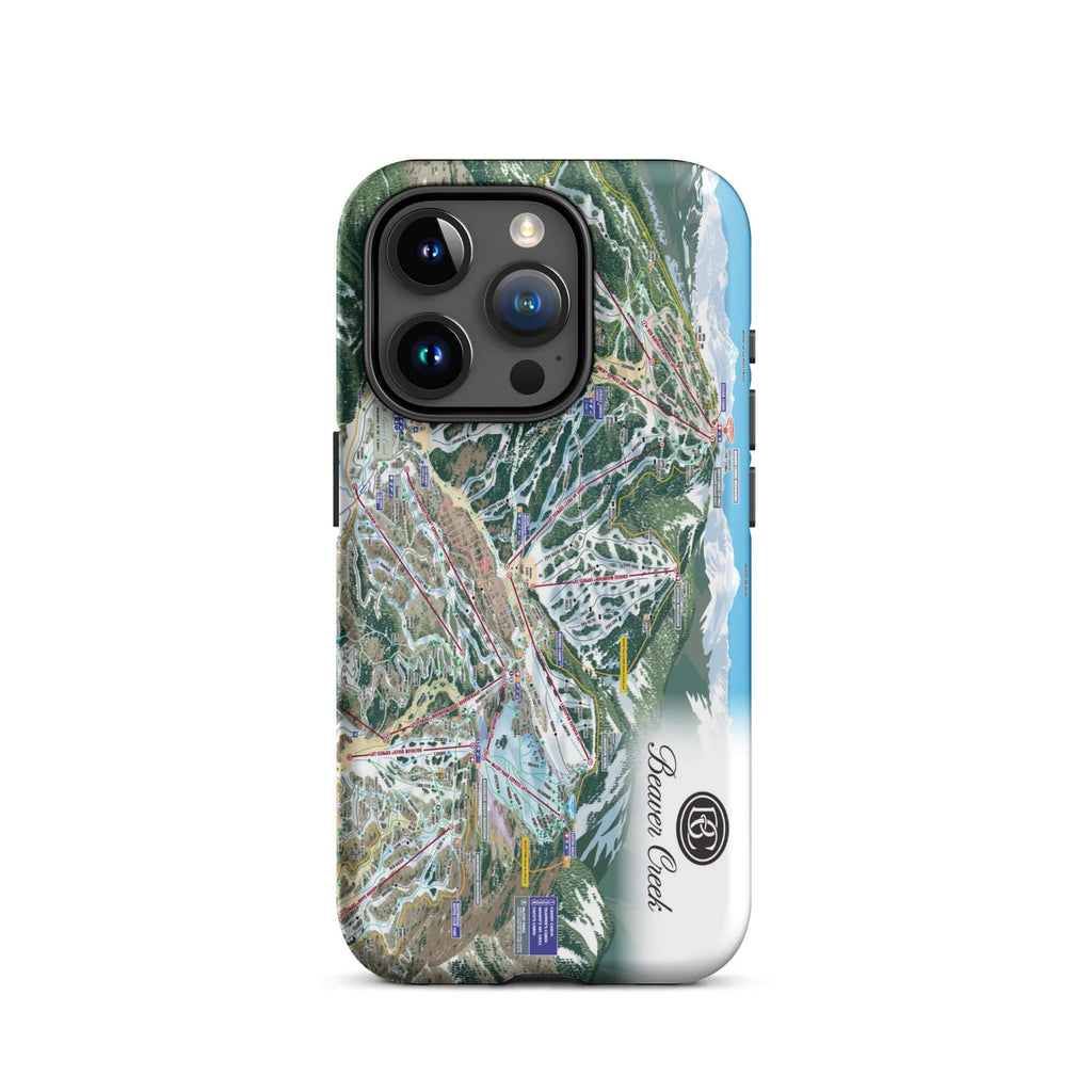 Beaver Creek Trail Map Rugged iPhone Case – Mtns Co