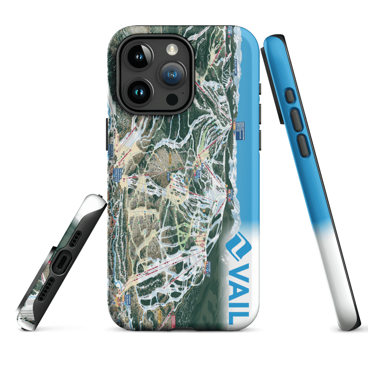 Vail Trail Map Rugged iPhone Case – Mtns Co