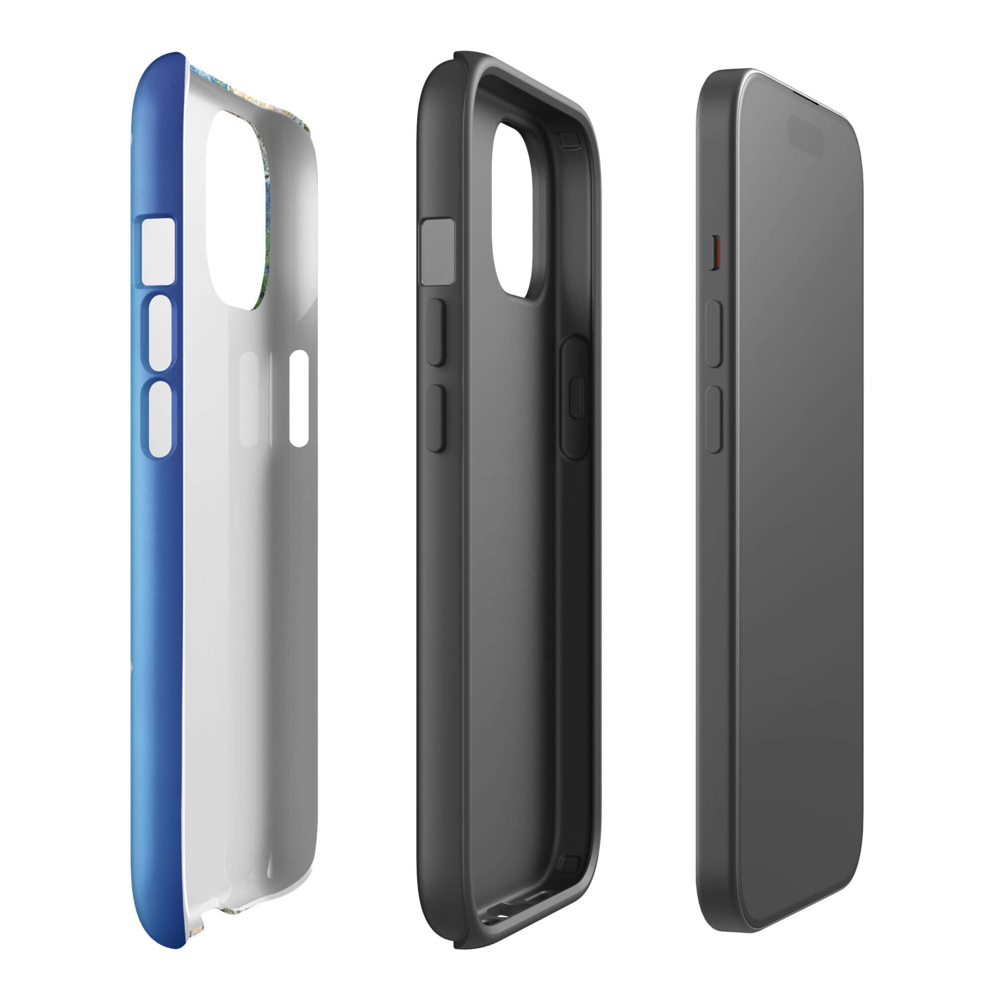 Keystone Trail Map Rugged iPhone Case showcasing dual-layer protection and precision cut openings for Mtns Co apparel.
