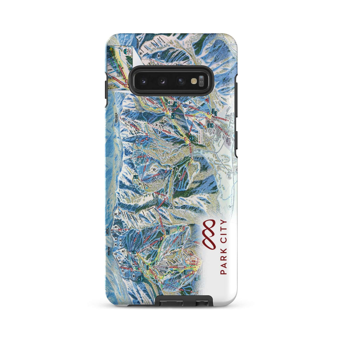 Park City Trail Map Rugged Samsung Case – Mtns Co