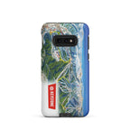 Keystone Trail Map Rugged Samsung Case with trail map design and Mtns Co logo, perfect for outdoor enthusiasts.