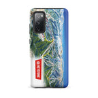 Keystone Trail Map Rugged Samsung Case featuring the official Mtns Co Trail Map Logo, showcasing Keystone ski resort.