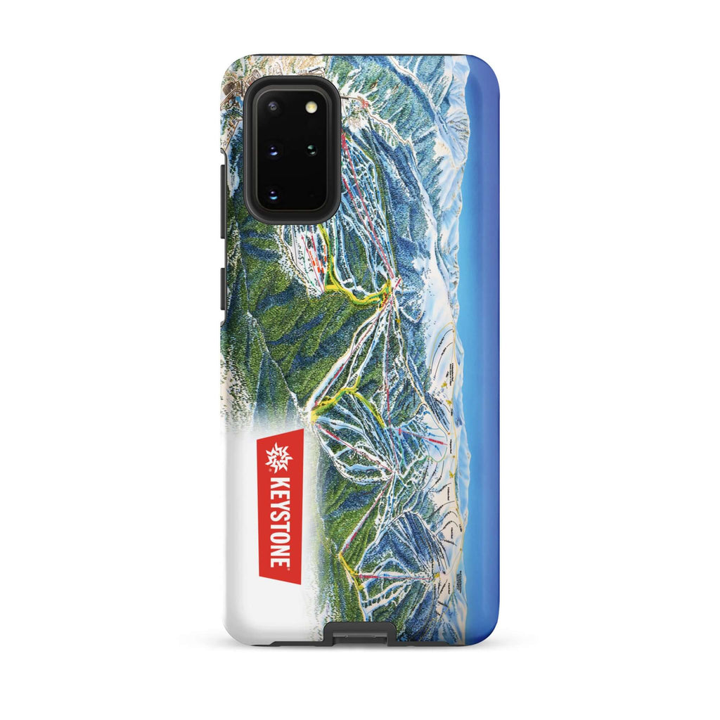 Keystone Trail Map Rugged Samsung Case by Mtns Co featuring ski resort trail map and logo.