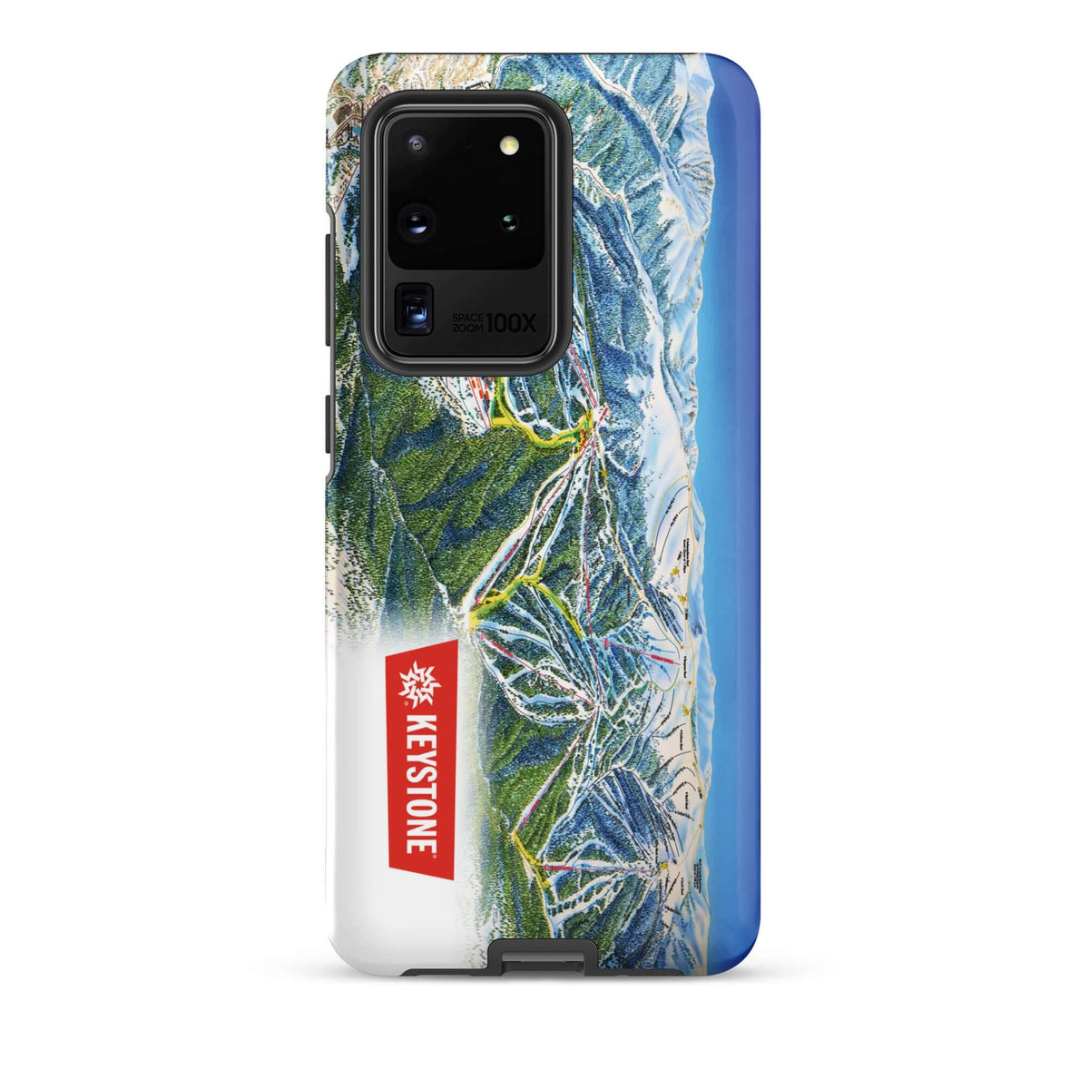 Keystone Trail Map Rugged Samsung Case by Mtns Co with official ski resort trail map design.