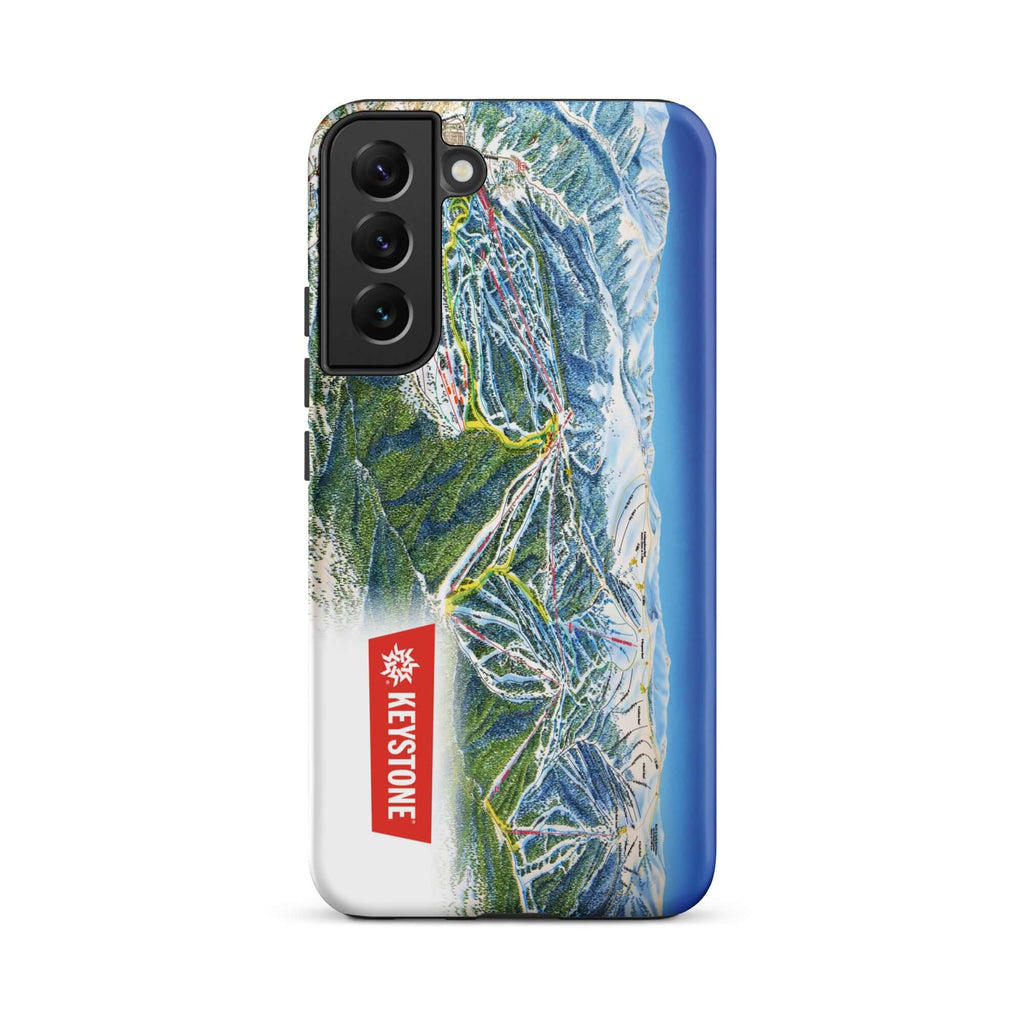 Keystone Trail Map Rugged Samsung Case by Mtns Co featuring official ski resort trail map design.