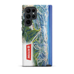 Keystone Trail Map Rugged Samsung Case featuring Mtns Co Trail Map Logo and official Keystone ski resort design.