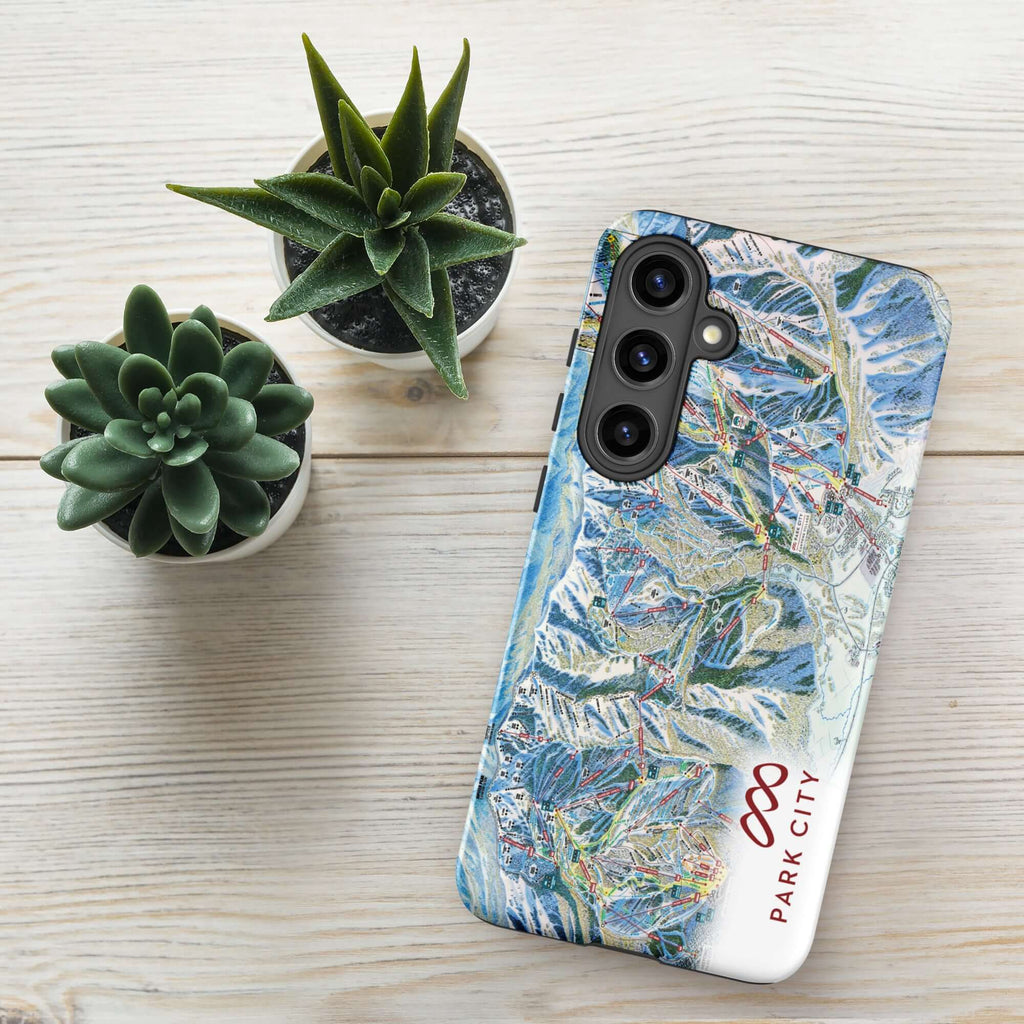 Park City Trail Map Rugged Samsung Case – Mtns Co