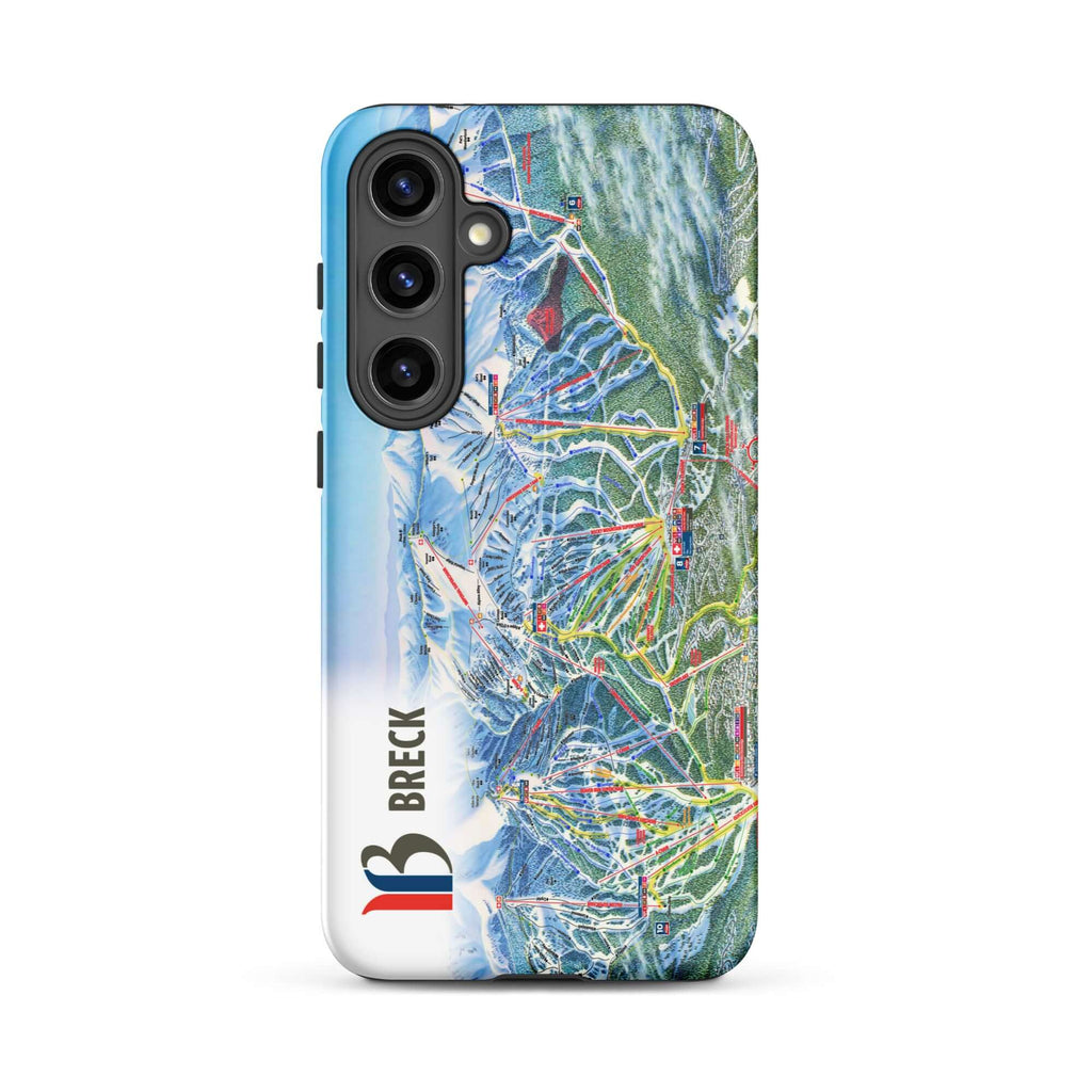 Breckenridge Trail Map Rugged Samsung Case featuring the official Breckenridge trail map by Mtns Co.