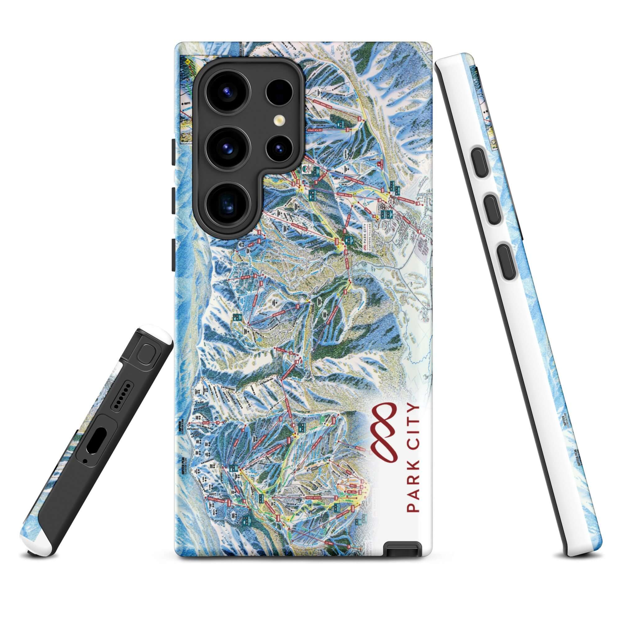 Park City Trail Map Rugged Samsung Case – Mtns Co