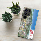 Stowe Trail Map Rugged Samsung Case by Mtns Co featuring the official ski resort trail map.