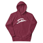 Stowe Hoodie from Mtns Co featuring official Stowe Resort logo, perfect for outdoor adventures and après-ski.