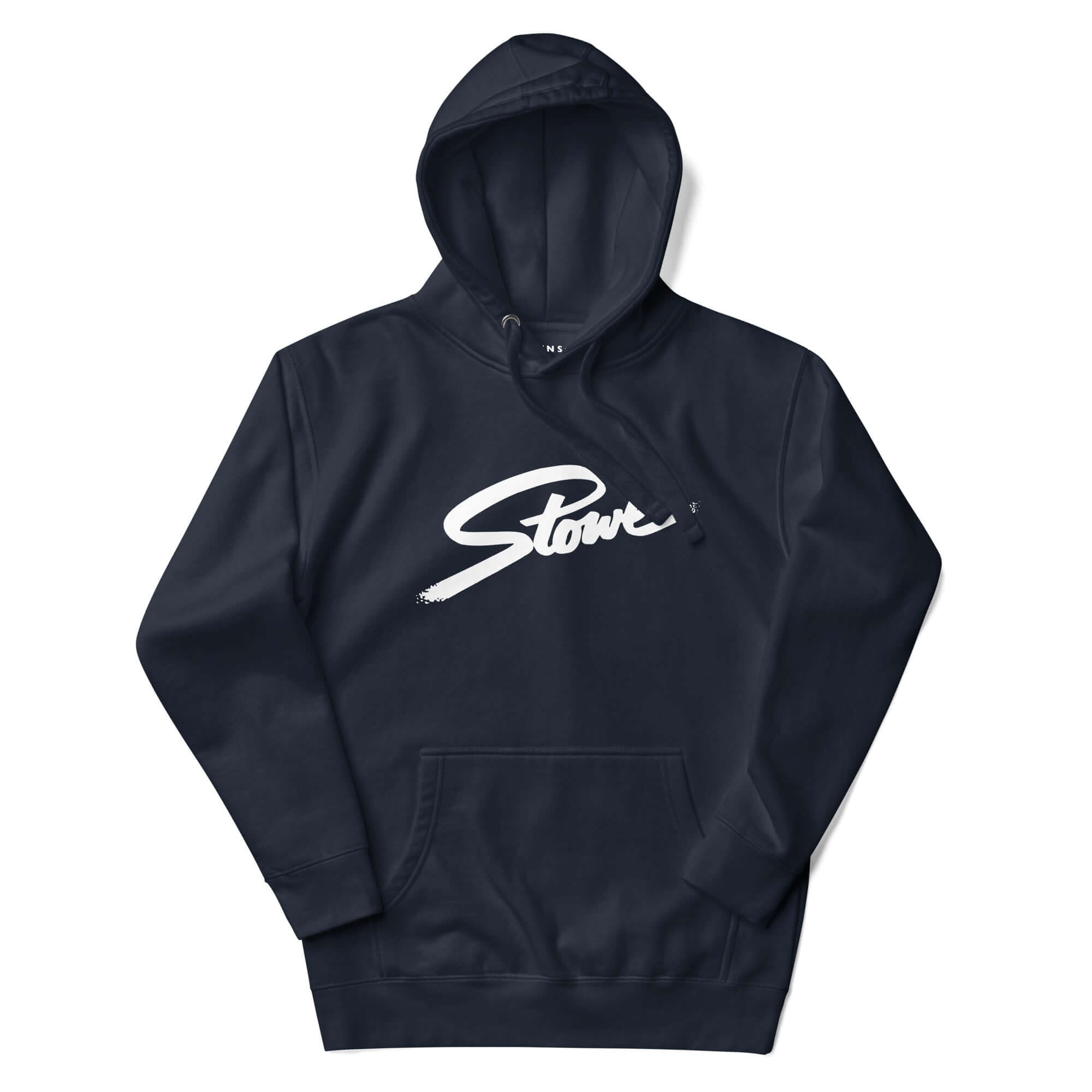 Stowe Hoodie featuring the Mtns Co logo, official licensed ski resort apparel for comfort and style.