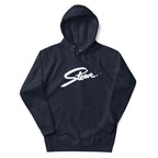 Stowe Hoodie featuring the Mtns Co logo, official licensed ski resort apparel for comfort and style.