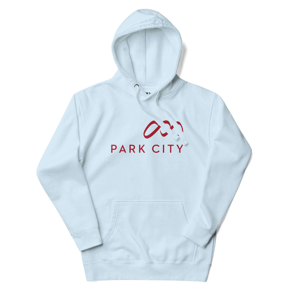 Park City Hoodie featuring Mtns Co logo, official licensed ski resort apparel, perfect for outdoor adventures.