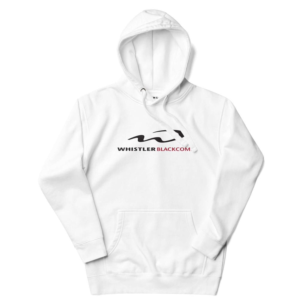 Whistler Hoodie by Mtns Co featuring Whistler Blackcomb Resort logo, perfect for outdoor adventures and comfort.