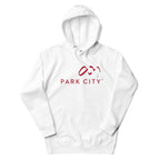 Park City Hoodie by Mtns Co, featuring the official Park City Resort logo, perfect for winter adventures and après-ski relaxation.