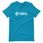Vail T-Shirt featuring the official logo from Mtns Co, showcasing a vibrant design for ski resort apparel.