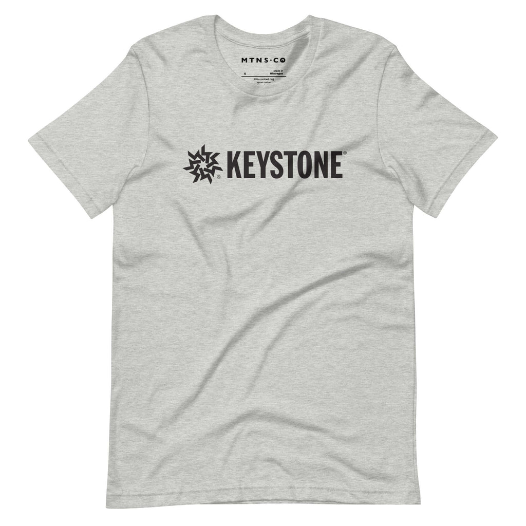 Keystone T-Shirt by Mtns Co featuring trail map logo, official licensed ski resort apparel in soft cotton blend.